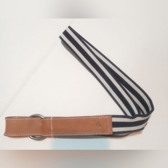 Lauren Ralph Lauren Stretch Belt With Leather Bend Back Buckle XL RARE Women's - Picture 3 of 10